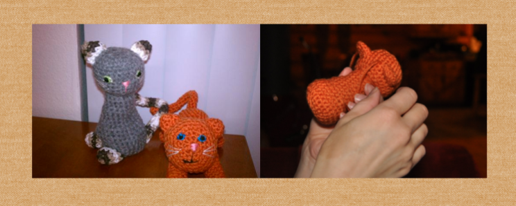 Crocheted Cats (purchased pattern)