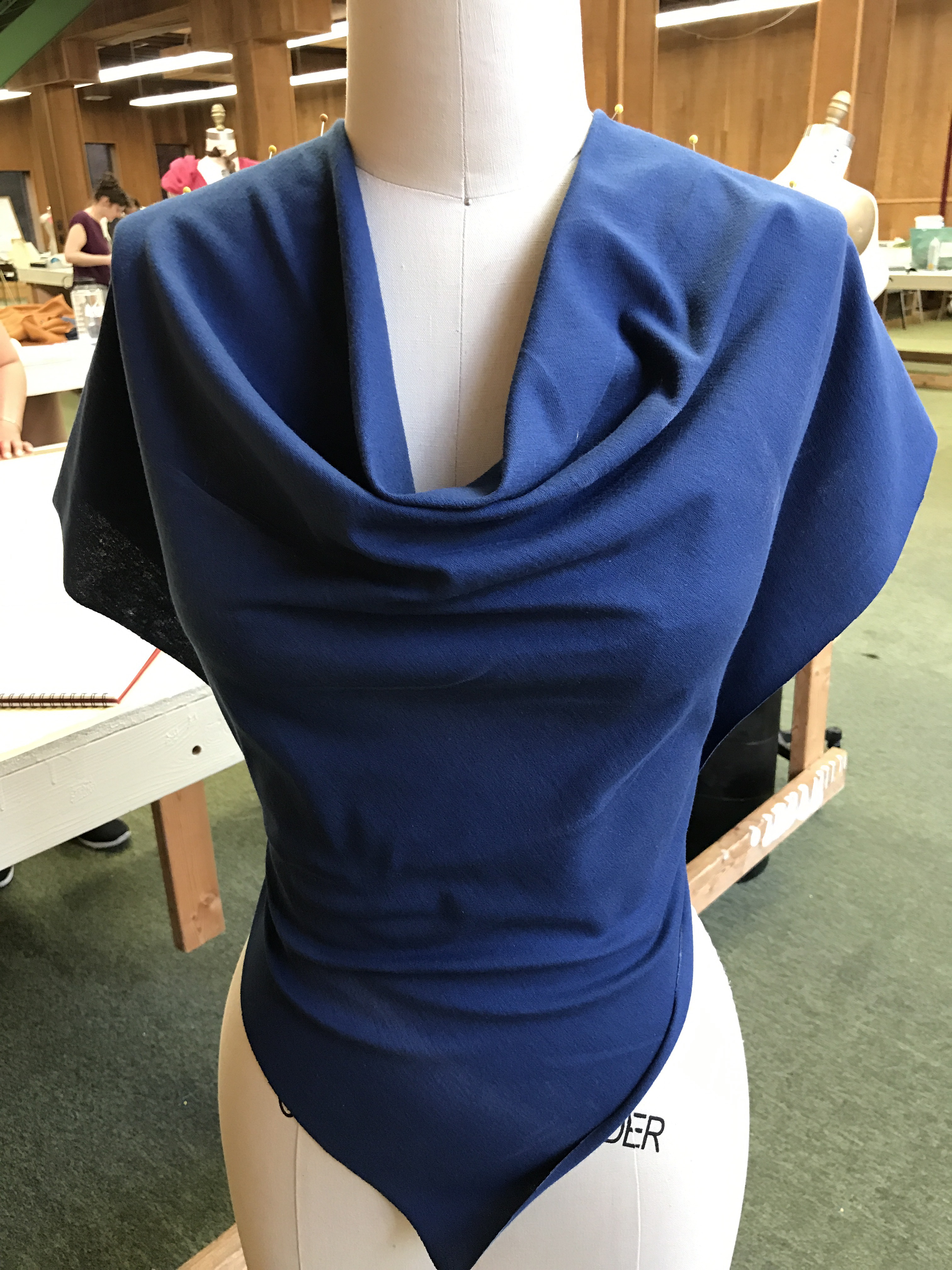 Bonus Draping Project – A Cowl Neck Shirt – The Fabric Alchemist